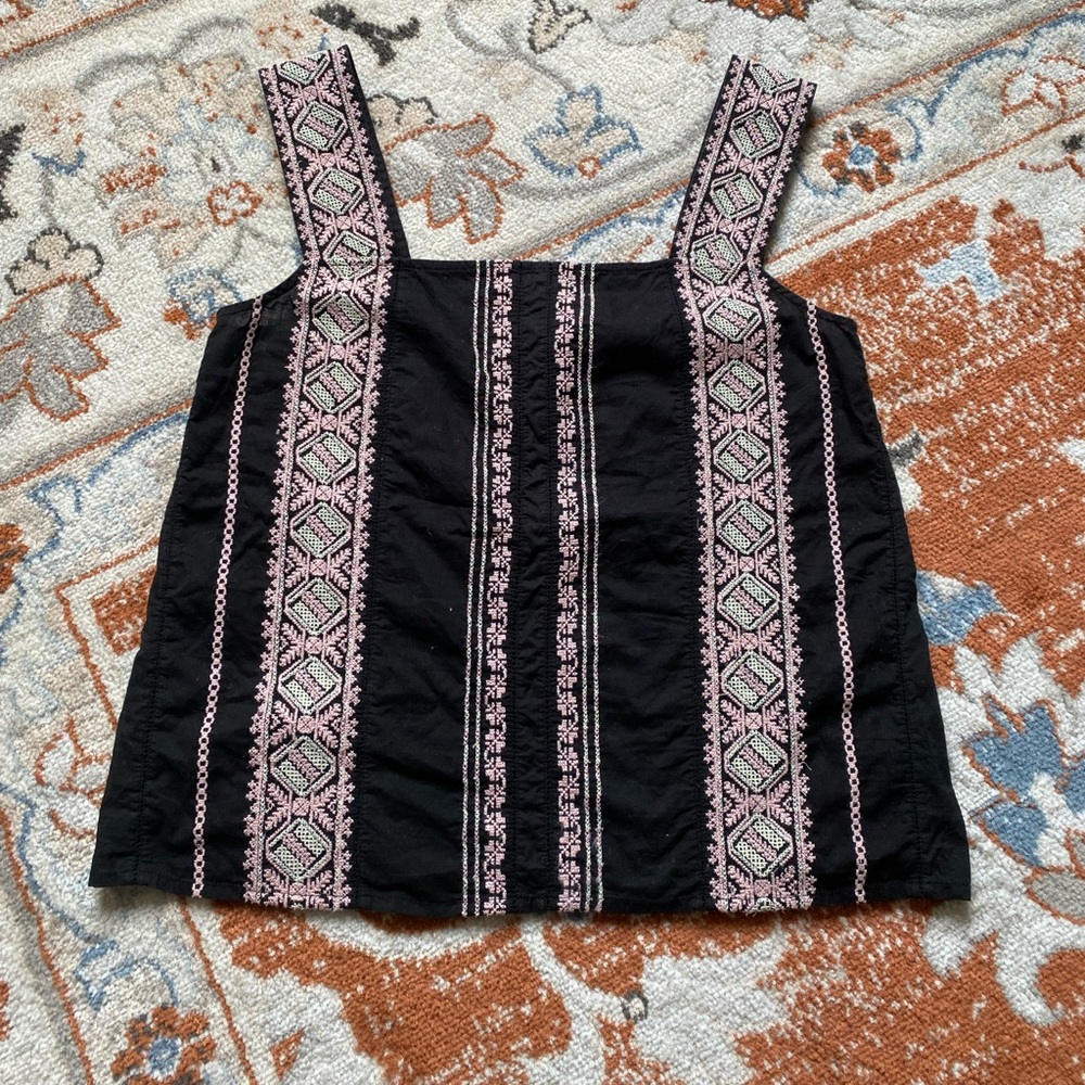 Love shack fancy embroidered top